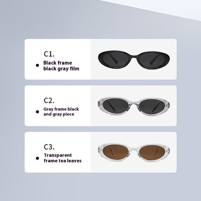 Small Frame Cat Eye Sun Glasses UV Protection Board New